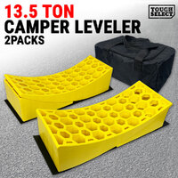 2 Packs Camper Leveler Kit RV Chock Leveling Block Ramp Caravan Trailer Motorhome