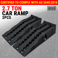2Pcs Car Ramp Lift Loading 2.7Ton Service Vehicle 17cm Rise Pair Antiskid 2720kg
