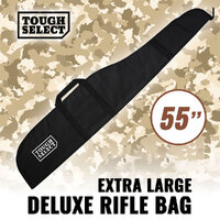 Deluxe Rifle Bag Extra Large Gun Bag Fabric Cover Foam Padded Shotgun Case Black