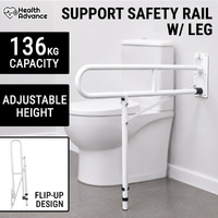 Toilet Safety Rail Foldable Support Bar Bathroom Handrail Assist Grab Elderly