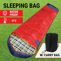 Camping Sleeping Bag W/ Carry Bag Tent Hiking Thermal Emergency Survival Outdoor