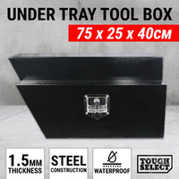 Steel Under Tray Tool Box Left Ute Toolbox Truck Undertray Underbody 750MM Black