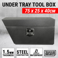 Under Tray Tool Box Left Ute Grey Steel Toolbox Truck Undertray Underbody