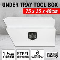 Steel Under Tray Tool Box Left Ute Toolbox Truck Undertray Underbody 750MM White