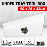 Steel Undertray Toolbox 900MM Ute Under Tray Tool Box Truck Underbody Right White
