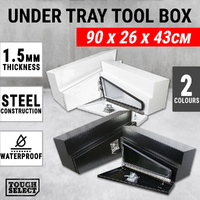 Steel Under Tray Tool Box Ute Undertray Toolbox Underbody Trailer Pair 900MM