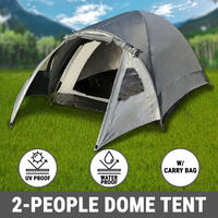 2 Person Camping Tent Dome Waterproof Canvas Sleep Shelter Hiking Beach Outdoor
