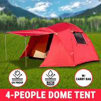 4 Person Camping Tent Dome Waterproof Canvas Shelter Hiking Beach Outdoor Sleep