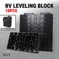 10x RV Leveling Block W/ Storage Bag Set Trailer Camper Interlocking Heavy Duty