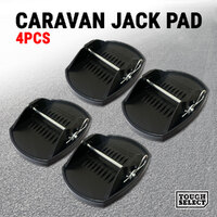 4x Caravan Jack Pads Corner Steady Set Camper Trailer Stabilizer Legs Big Foot