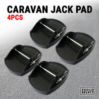 4x Caravan Jack Pads Corner Steady Set Camper Trailer Stabilizer Legs Big Foot