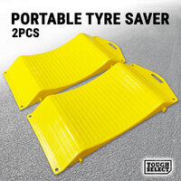 2PCS Portable Tyre Saver Caravan Tire Protector Travel Ramp Trailer Camper RV