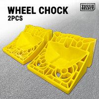 2PCS Safety Wheel Chocks Tough Stops Car Trailer Boat Caravan Stopper Camp Chock