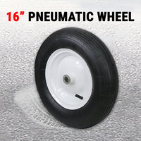 16&quot; Pneumatic Wheel 4.80/4.00-8 Tire Tyre Wheelbarrow Cart Trolley 20mm Bore