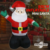 Inflatable Christmas Mini Santa 80CM Xmas Decoration Outdoor Airblown Gift