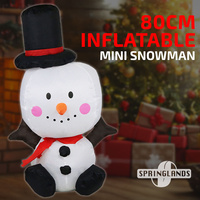 Inflatable Christmas Mini Snowman 80CM Xmas Decoration Outdoor Airblown Gift