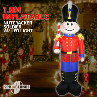 Inflatable Christmas Nutcracker Soldier W/ LED Light 1.8M Xmas Decor Outdoor