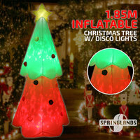 Inflatable Christmas Star Tree W/ Disco Light 1.85M Gift Xmas Decoration Outdoor