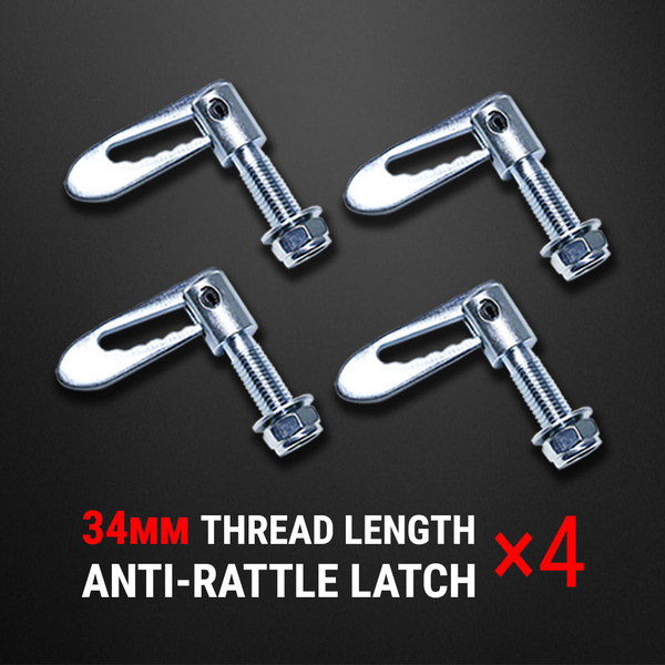 4 pcs Anti Rattle Latch Gravity Luce Bolt On Fastener Trailer Tailgate UTE 34mm