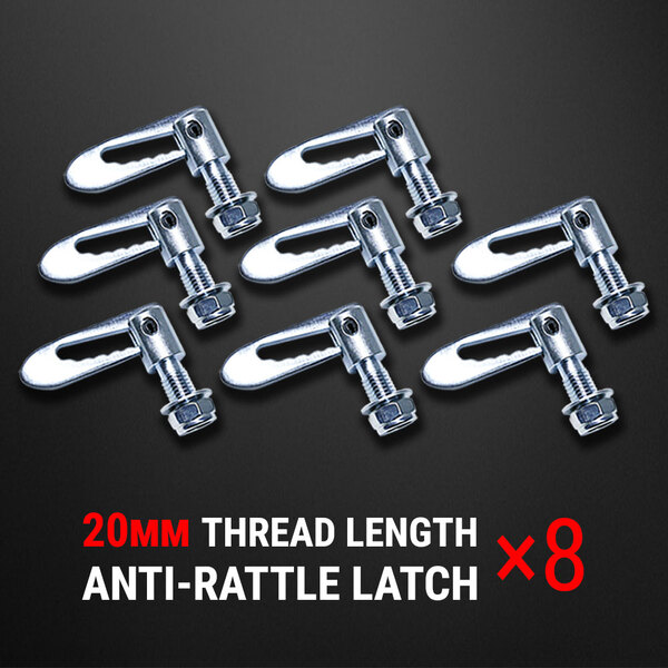8 pcs Anti Rattle Latch Gravity Luce Bolt On Fastener Trailer Tailgate UTE 20mm