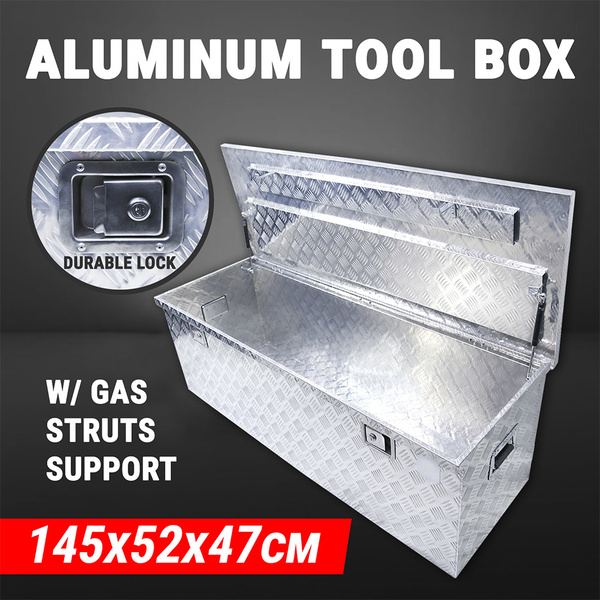 Aluminium Tool Box Truck Storage W/ Lock Site Box Toolbox UTE Trailer Caravan