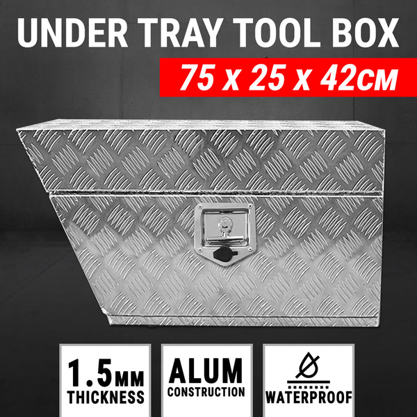 Under Tray Tool Box Left Ute Aluminium W/ Lock Toolbox Truck Undertray Underbody
