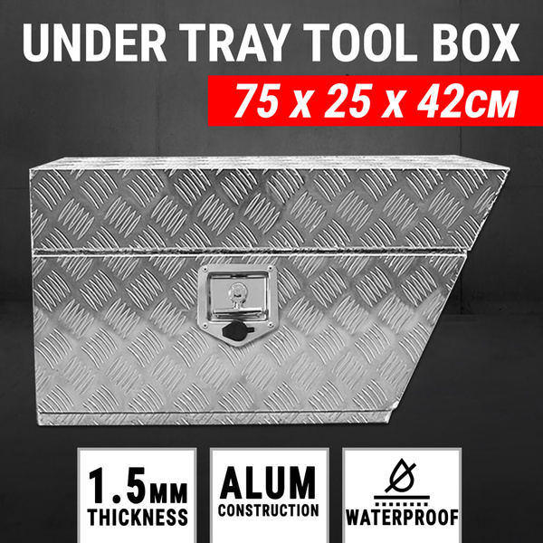 Under Tray Tool Box Right Ute Aluminium W/Lock Toolbox Truck Undertray Underbody