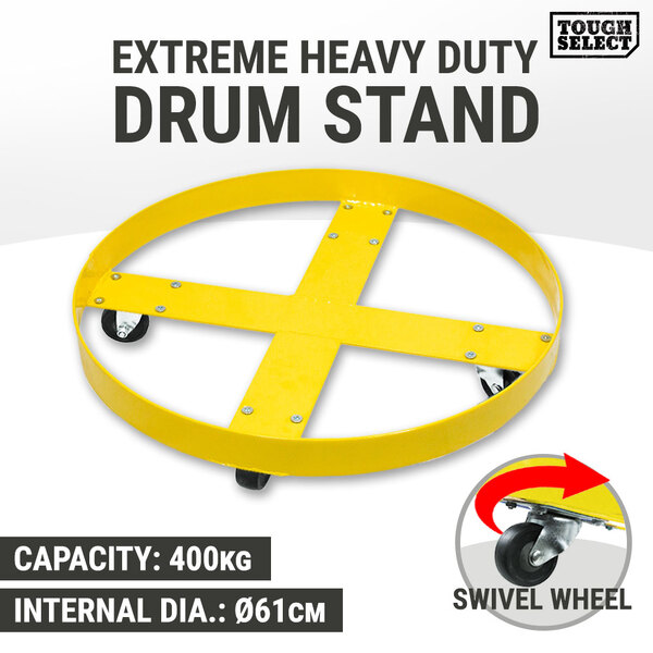 Drum Dolly 55 Gallon Stand Wheel Trolley 400KG Extreme Heavy Duty Swivel Casters