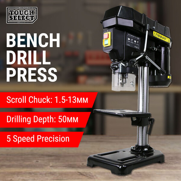 Bench Drill Press 5-Speed Workshop Mounted Drilling Stand Table Top 1.5-13mm