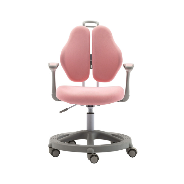 Kids Children Study Chair Ergonomic Double Back Computer Office Adjustable [Colour: Pink]