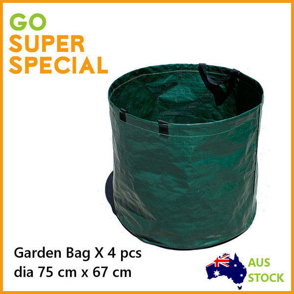 4 x Lawn Leaf Grass Garden Bag 272 L, Utility Bag Sack Bin, Yard Waste Bag