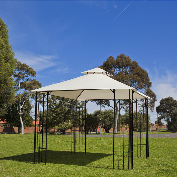 Gazebo 3x3m, Weather Resistant, Steel Frame Marquee Sunshade, easy fast assemble