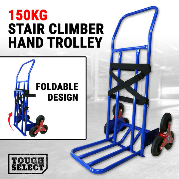 Climber Hand Trolley Stair Climbing Hand Trolley 150KG Truck Climb Step 6 Wheels