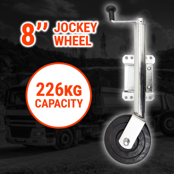8" Jockey Wheel  Solid Wheel 226KG Swing Up Caravan Camper Boat Trailer