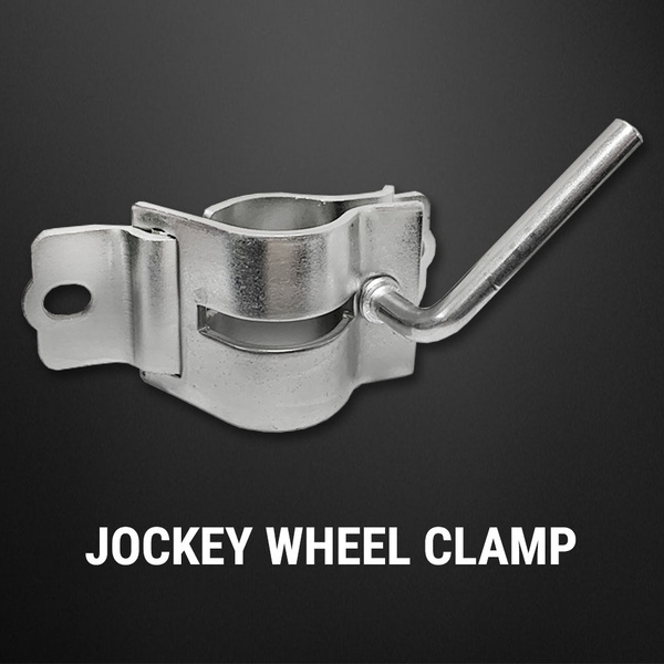 Jockey Wheel Clamp Fixed Trailer Bracket Removable Bolt-On Weld-On Caravan Boat