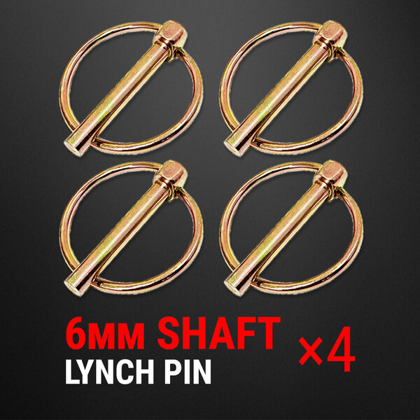 4PCS Lynch Pin Locking Hitch 6MM Tractor Tow Linch Implement Trailer Caravan