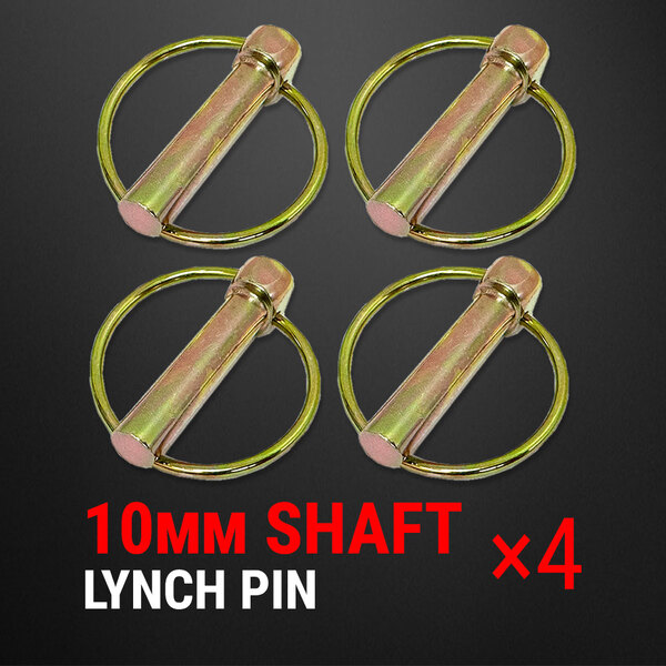 4PCS Lynch Pin Locking Hitch 10MM Tractor Tow Linch Implement Trailer Caravan