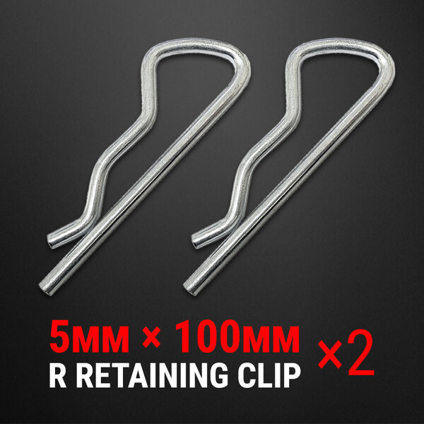 2× R Clip Spring Retaining Pin Hitch Cotter Hair Assortment Trailer Lock Tractor