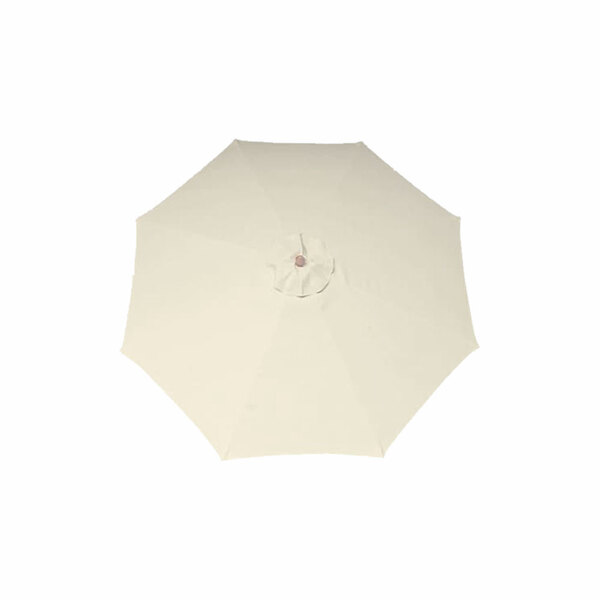 2.5M Umbrella Cloth Replacement 8 Ribs Patio Canopy Fabric Cover Garden Sunshade [Colour: Beige]