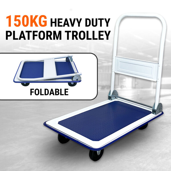 150kg Folding Platform Trolley Hand Truck Foldable Cart Heavy Duty Push Dolly