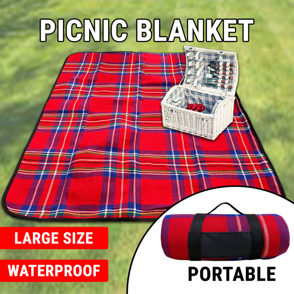 Large Picnic Blanket Rug Waterproof Back Beach Mat Mattress Camping Outdoor