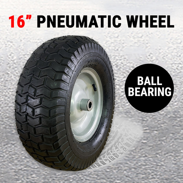 16" Pneumatic Wheel 6.5-8" Tire Tyre Ball Bearing Wheelbarrow Cart Trolley Truck