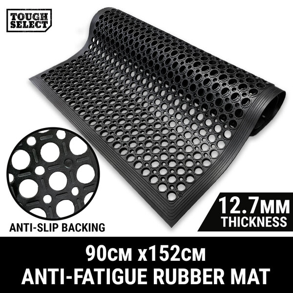 Rubber Mat Anti Fatigue 152x90CMx12.7MM Floor Safety Non-slip Kitchen Cafe Bar