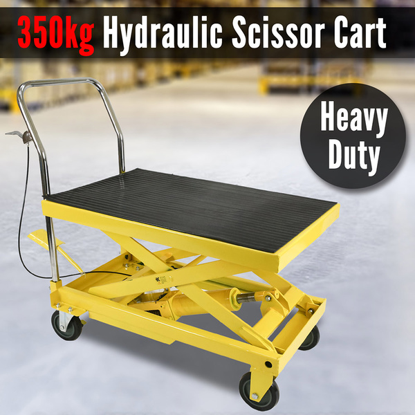 350KG NEW Manual Scissor Lift Table Heavy Duty Hydraulic Cart