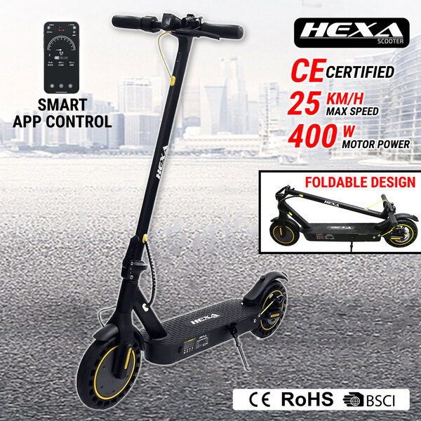 Electric Scooter Max E Bike Motor Foldable Portable Riding LED Commuter Adult