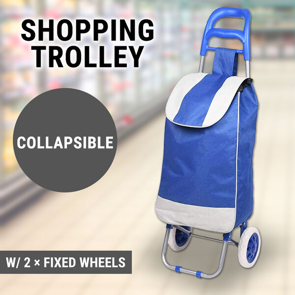 Collapsible Shopping Trolley Small  on 2 Wheels, New