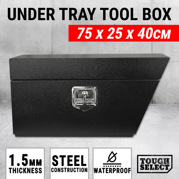 Under Tray Tool Box Right Ute Black Steel Toolbox Truck Undertray Underbody