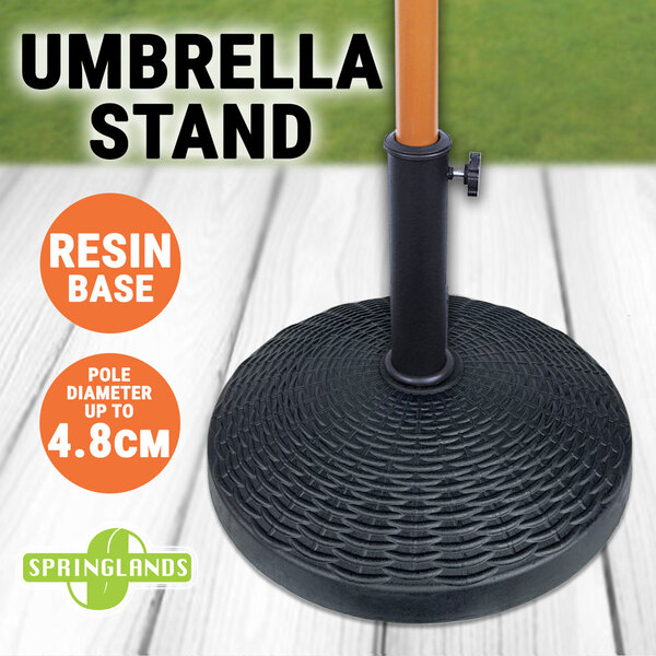 Resin Umbrella Base Parasol Stand Holder Standing Market Patio Outdoor Garden