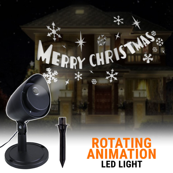LED Christmas Projector Moving Rotating Animation Light Decoration Outdoor Party