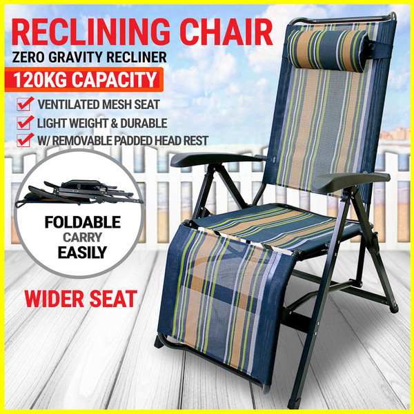 Aluminum Zero Gravity Foldable Recliner Outdoor Camping Beach Reclining Chair